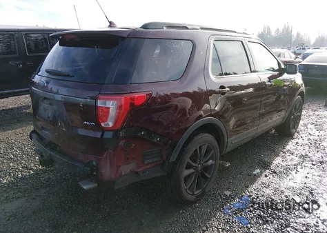 2018 Ford Explorer Xlt z USA, uszkodzony, nr VIN 1FM5K8D8XJGA56823